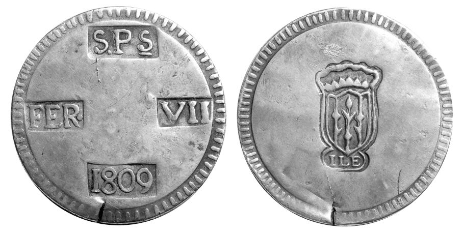 05 pesetas 1809 lerida bn